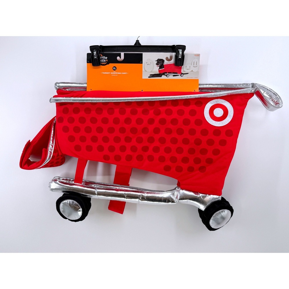 Hyde & EEK Target Shopping Cart Pet Dog Costume XL Red Bullseye Halloween